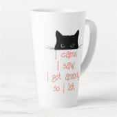 Piepkat Kattenangst Koffiemok Latte Mok (Rechterhoek)