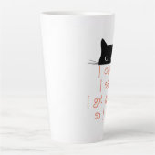 Piepkat Kattenangst Koffiemok Latte Mok (Voorkant)
