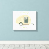 piepklein huis zigeunercaravan natuurlijke Thunder Canvas Afdruk (Insitu (Houten vloer))