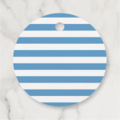 Piepschreeuw woo blauw verjaardagsfeestje bedankjes labels (Achterkant)