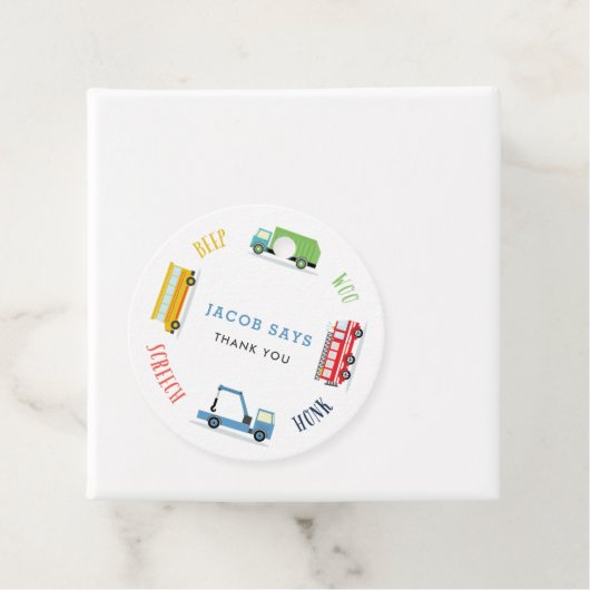 Piepschreeuw woo blauw verjaardagsfeestje bedankjes labels (In situ)