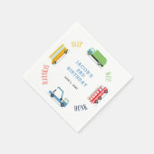 Piepschreeuw woo Blauw verjaardagsfeestje Servet (Hoek)