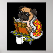 Piepspet voor boekenlezing Lover Dog Cute Pet Poster (Voorkant)