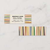 Piepsplaten voor fijne kleuren - Eenvoudig patroon Mini Visitekaartje (Voorkant / Achterkant)