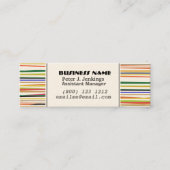 Piepsplaten voor fijne kleuren - Eenvoudig patroon Mini Visitekaartje (Voorkant)