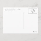 Pier 17 South Street Seaport Manhattan Briefkaart  (Achterkant)