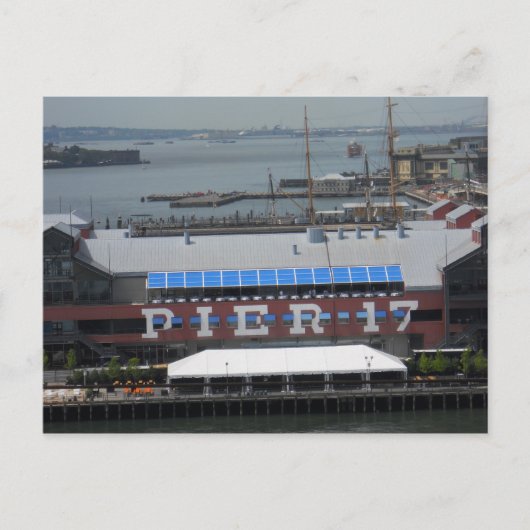 Pier 17 South Street Seaport Manhattan Briefkaart  (Voorkant)