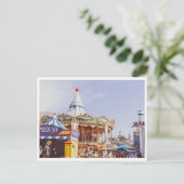 Pier 39 Fisherman's Wharf Carousel Downtown View Briefkaart (Staand voorkant)