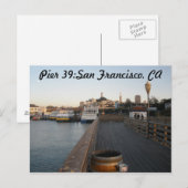 Pier 39:San Francisco, CA-Briefkaart Briefkaart (Voorkant / Achterkant)