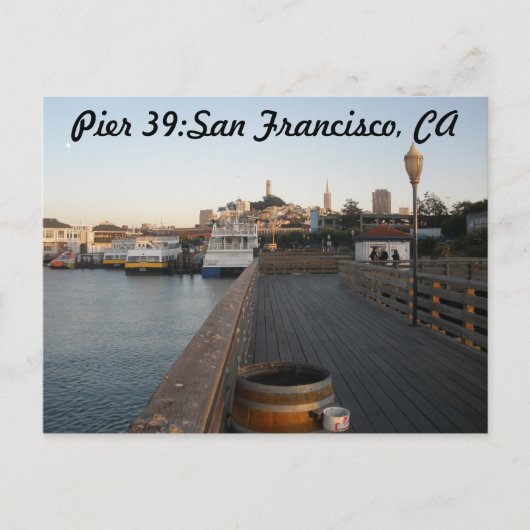 Pier 39:San Francisco, CA-Briefkaart Briefkaart (Voorkant)