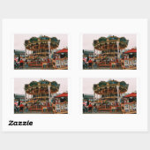 Pier 39 San Francisco, California Carrousel Sticke Rechthoekige Sticker (Vel)