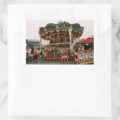 Pier 39 San Francisco, California Carrousel Sticke Rechthoekige Sticker (Tas)
