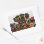 Pier 39 San Francisco, California Carrousel Sticke Rechthoekige Sticker (Envelop)
