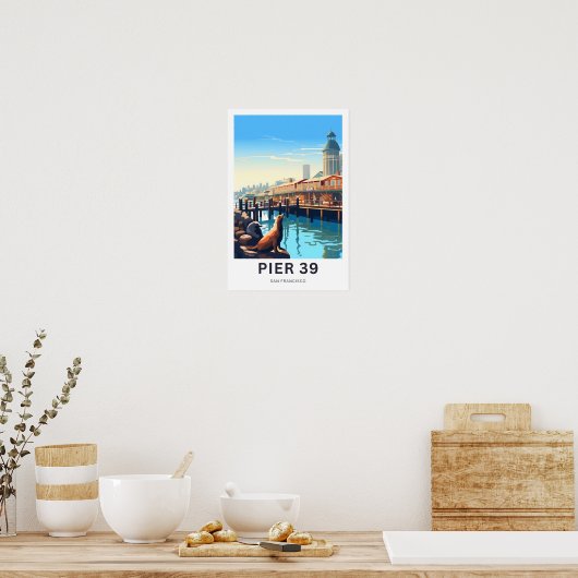 Pier 39 San Francisco Travel Print (Keuken)