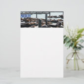 Pier 39 Zee leeuwen Briefpapier (Staand voorkant)