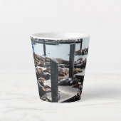 Pier 39 Zee leeuwen Latte Mok (Voorkant)