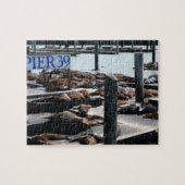 Pier 39 Zee leeuwen Legpuzzel (Horizontaal)