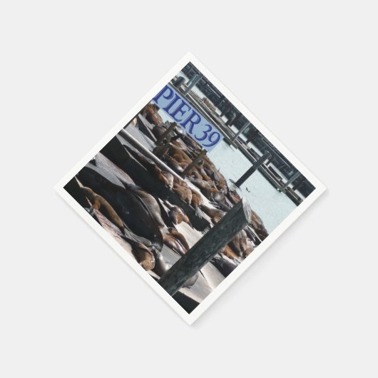 Pier 39 Zee leeuwen Servetten (Hoek)