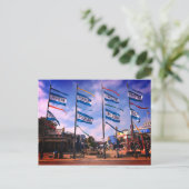 Pier 39 Zee Lion Statue #3 Briefkaart (Staand voorkant)