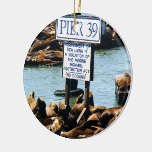 Pier 39 Zee Lions Ornament (Links)