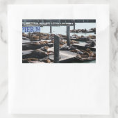 Pier 39 Zeeleeuwen Rechthoekige Sticker (Tas)