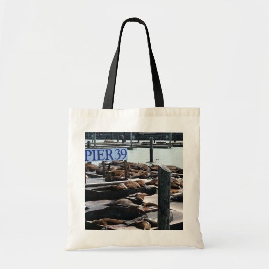 Pier 39 Zeeleeuwen Tote Bag (Voorkant)