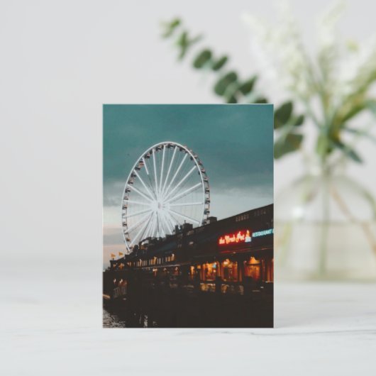 Pier 57, Seattle, Verenigde Staten Feestdagenkaart (Staand voorkant)