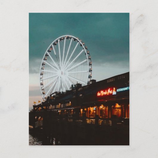 Pier 57, Seattle, Verenigde Staten Feestdagenkaart (Voorkant)