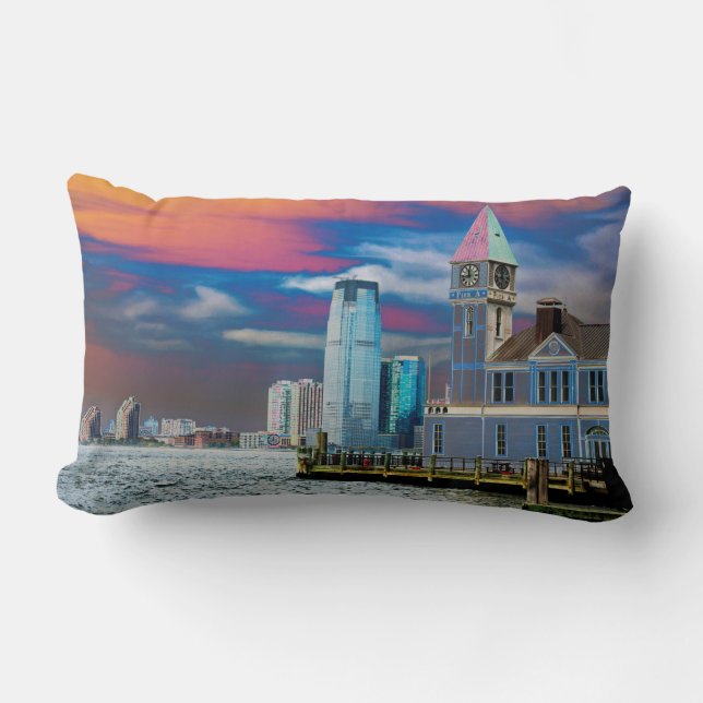 Pier A Lower Manhattan New York City USA Poster Kussen (Voorkant)