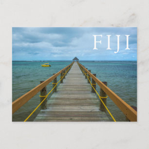 Pier aan de kust van Koral, Fiji Briefkaart