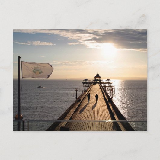 Pier at Sunset - Clevedon, Somerset, UK - Briefkaart (Voorkant)