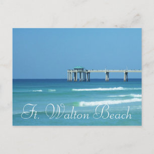 Pier bij Fort Walton Beach, Florida Briefkaart