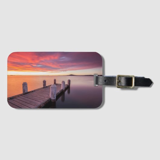 Pier bij het Illawarra-meer Bagagelabel (Voorkant (horizontaal))