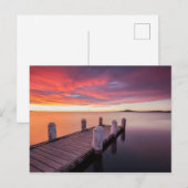 Pier bij het Illawarra-meer Briefkaart (Voorkant / Achterkant)
