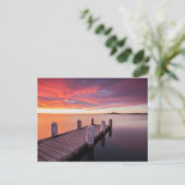 Pier bij het Illawarra-meer Briefkaart (Staand voorkant)
