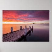 Pier bij het Illawarra-meer Poster (Voorkant)