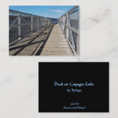 Pier bij het meer van Cayuga ATC Visitekaartje (Voorkant / Achterkant)