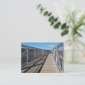 Pier bij het meer van Cayuga ATC Visitekaartje (Staand voorkant)