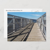 Pier bij het meer van Cayuga Briefkaart (Voorkant / Achterkant)