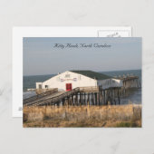 Pier bij Kat Hawk North Carolina, Hi-def foto Briefkaart (Voorkant / Achterkant)