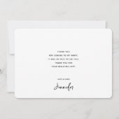 Pier bij nacht onder een volle maan bedankkaart (Achterkant)