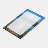 Pier bij nacht onder een volle maan post-it® notes (Schuin)