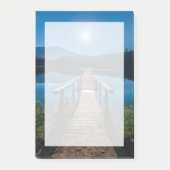 Pier bij nacht onder een volle maan post-it® notes (Voorkant)