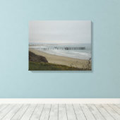 Pier bij Pismo Beach, Californië Canvas Afdruk (Insitu (Houten vloer))