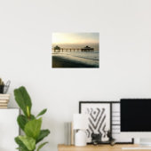 Pier bij zonsopgang, Ft Myers FL Poster (Thuiskantoor)