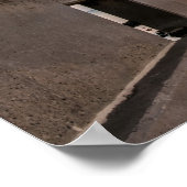 Pier dek in zonsondergang poster (Hoek)