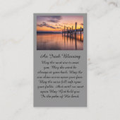 Pier die leidt naar een mooie Sunset Prayer Kaart Visitekaartje (Voorkant)