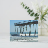 Pier en golven briefkaart (Staand voorkant)