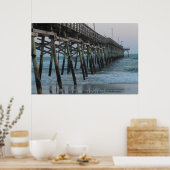 Pier en golven = Oak Island, NC Poster (Keuken)