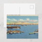 Pier en haven, Scituate, Massachusetts Briefkaart (Voorkant / Achterkant)